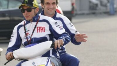 Davide Brivio and Valentino Rossi