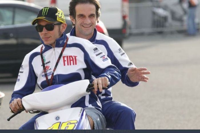 Davide Brivio and Valentino Rossi