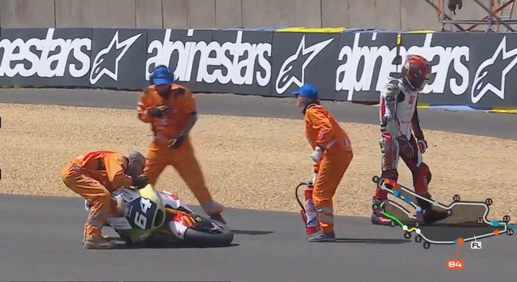 Mario Aji Tersungkur di Sesi Practice Moto2 Prancis 2026