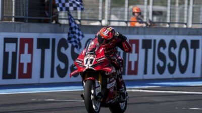 Nicolo Bulega Ukir Sejarah 14 Kemenang Usai Race 1 WSBK Hungaria 2026
