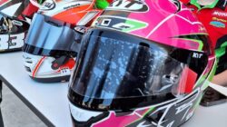 Tear-off helm pembalap MotoGP