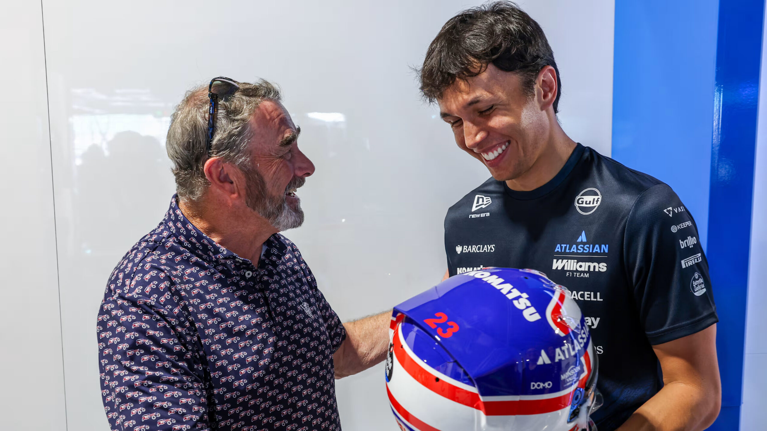 Alex Albon Pecahkan Rekor Williams dan Pakai Helm Khusus Nigel Mansell